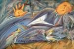 © S. Blumin, St. Francis Preaching to the Birds, signed, unframed author's print of oil painting, 2002 (click to enlarge)